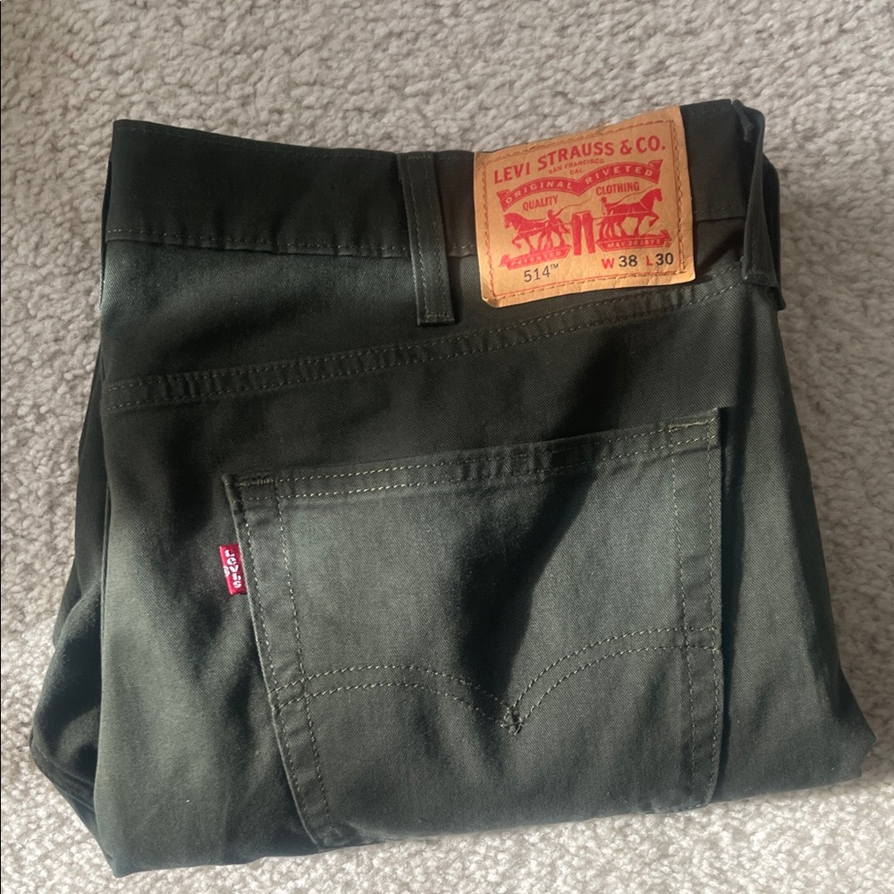 Levi's Forest Green Denim Pants